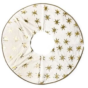 Gold Star Tree Skirt || Coton Colors by Laura Johnson